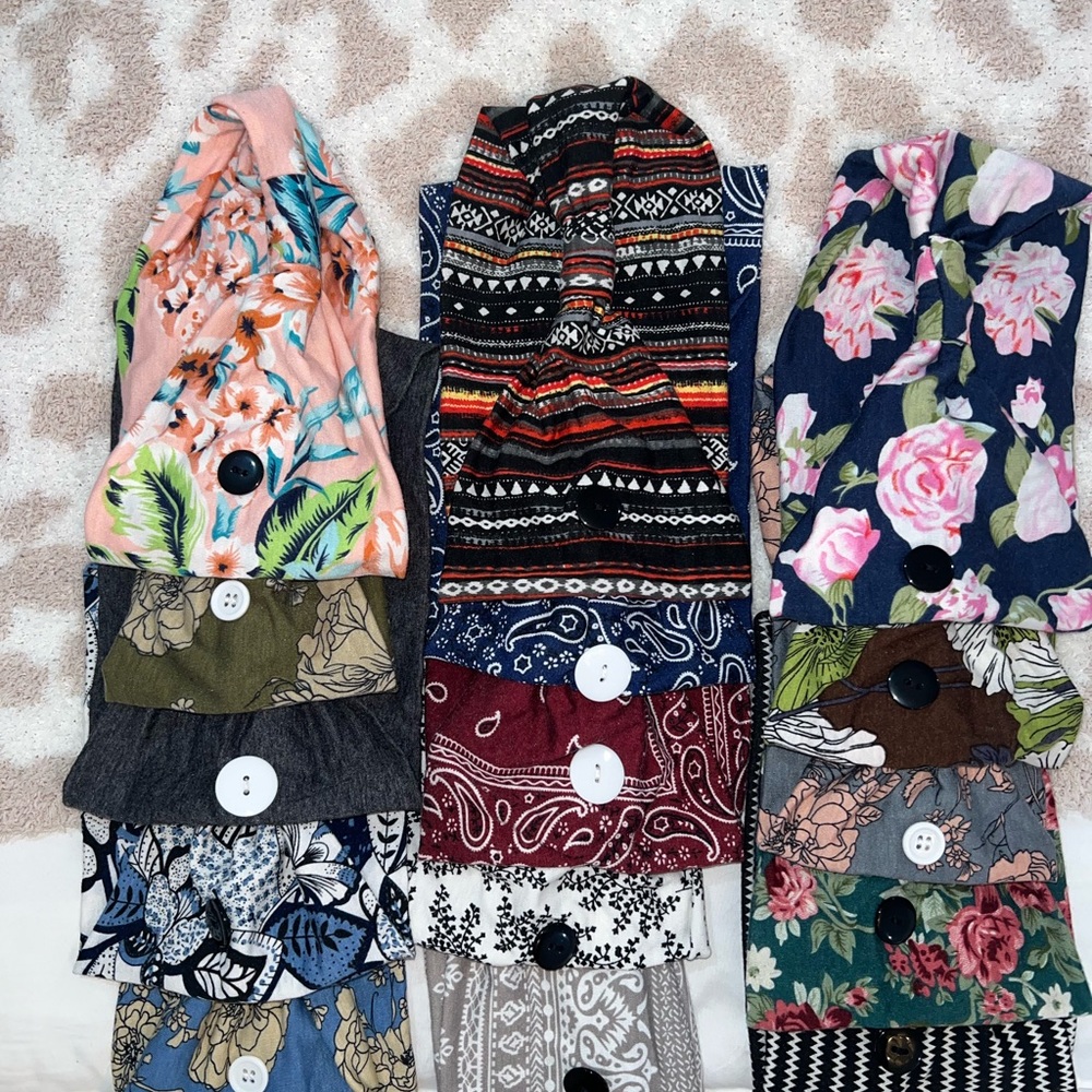 Floral and Patterned Hair Accessories Set